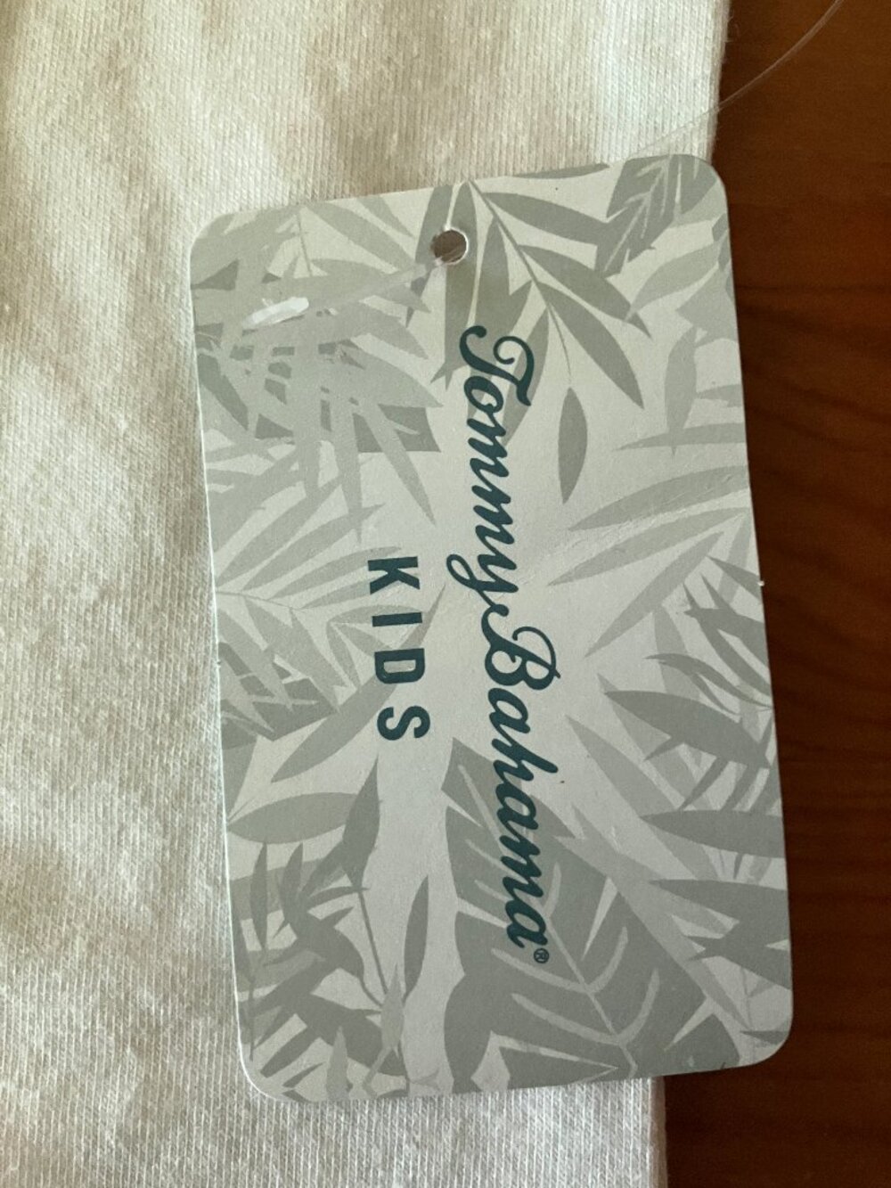 TOMMY BAHAMA Kids Embroidered Logo Cotton White/Green Shirt Size XS (4) New - Picture 2 of 7